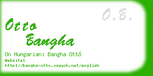 otto bangha business card